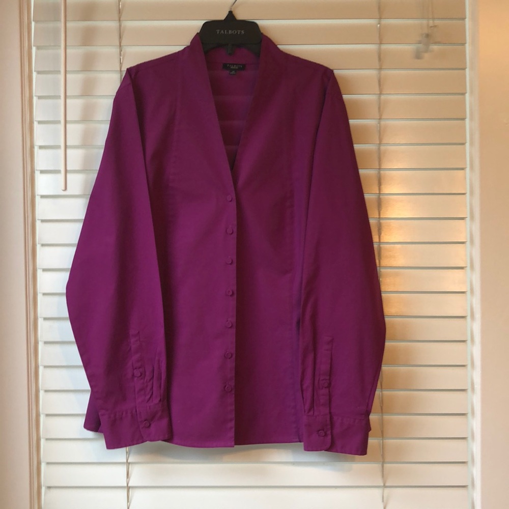 EUC Talbots Violet Blouse